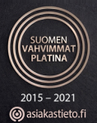Suomen vahvimmat platina 2015 - 2021